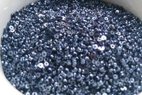 2MM Glass Sequins High Glaze Metallic Blue 5/10/20 Grams PREMIUM MATERIALS