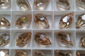 Vintage Swarovski crystal Drops 12 x 20 MM Fancy Crystal drops 1/5 Pieces vintage premium findings, jewlery making, earring findings, drops
