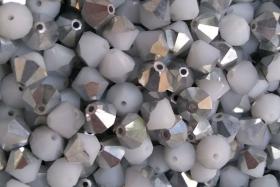 6 MM White Alabaster Cal Swarovski Bicone Beads Cuts 12/24/36/72/144/288 Pieces (281) embroidery materials, jewelry making, rare beads