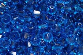 6mm Capri Blue Swarovski Bicone 20 Gross (2880 Pieces) (243) embroidery materials, rare jewelry findings, craft supplies, premium findings