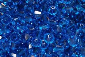 6mm Capri Blue Swarovski Bicone 12/36/72/144/288 Pieces (243) embroidery materials, rare jewelry findings, craft supplies, premium findings