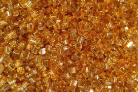 10/0 2 Cuts Premium Medium Topaz Silver Lined Seed Beads Vintage Czech Beads 50/100/200 Grams