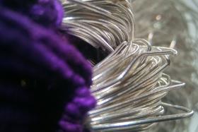 Sterling Silver Metallic French Wire, Bullion Wire, Gimp Wire 50/100/200/400 Grams
