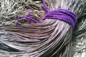 GRAY Metallic French Wire, Bullion Wire, Gimp Wire 50/100/200/400 Grams