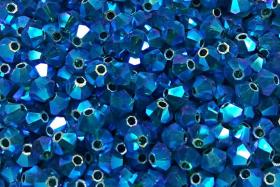 5mm Swarovski Emerald AB 2X FC Bicones 12/36/72/144/432/720 Pieces rainbow beads, jewelry making, couture embellishments, embroidery