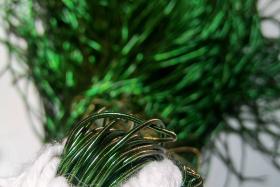 FERN GREEN Metallic French Wire, Bullion Wire, Gimp Wire 50/100/200/400 Grams