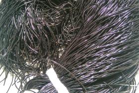 BLACK Metallic French Wire, Bullion Wire, Gimp Wire 50/100/200/400 Grams