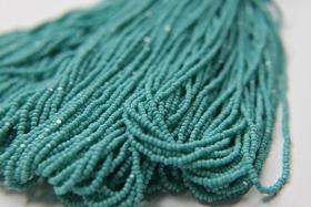 11/0 Hanks Charlotte Cut Beads 63130 Opaque Aqua Green 1/5/25/50/100 Hanks 2.0mm glass beads, jewelry supply, findings, craft supply vintage
