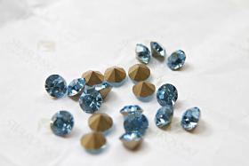 Swarovski 24ss/28ss/38ss Chaton Round Aquamarine (202) 6/12/24/100/300/500 Pieces