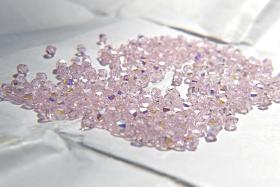 4mm Swarovski ROSALINE AB raibow Bicones beads 36/72/144/432/720 Pieces jewelry making findinga, embroidery materials, couture embellishment