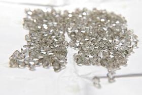 4mm Crystal Satin Swarovski Bicone beads 36/72/144/432/720 Pieces embroidery materials, loose beads, craft supply, vintage findings