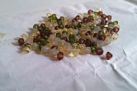 4mm Swarovski Bicone mixes 36/72/144/432/720 Pieces Vintage loose beads, mix beads, embroidery materials, craft supplies, saucer beads