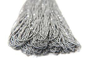 11/0 Charlotte Cut Beads Gun Metal 10/20/50/250/500 Grams 1300 Pieces Metallic 2.0mm