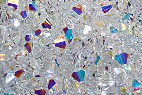 3mm Crystal Aurore Boreale Swarovski Bicone beads rainbow 36/72/144/432/720 Pieces rainbow beads, jewelry making, couture embellishments