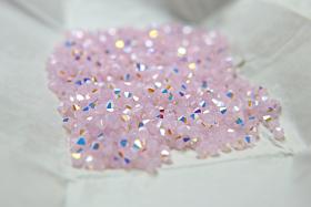 4mm Rose Water Opal Aurore Boreale Swarovski Bicone beads rainbow Cuts 36/72/144/432/720 Pieces Jewelry making rainbow beads, embroidery