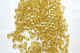 4/5mm Lime Swarovski Bicone beads 12/36/72/144/432/720 Pieces VINTAGE SWAROVSKI (385) jewelry supplies, embroidery materials, craft supply