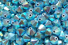 4mm Turquoise 2X Aurore Boreale Bicone beads Cuts 36/72/144/432/720 Pieces (267) SWAROVSKI ELEMENTS rainbow beads, jewelry making
