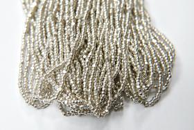 13/0 Hanks Charlotte Cut Beads STERLING SILVER 1/5/25/50/100 Hanks 1.6mm glass beads, jewelry supply, findings, craft supply, vintage beads