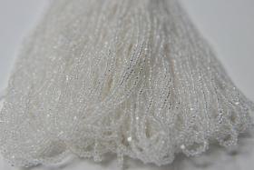 11/0 Charlotte Cut Beads Crystal 00050 Hanks 1/5/25/50/100 Hanks 2.0mm glass beads, jewelry supply, findings, craft supply, vintage beads