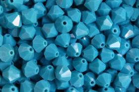 6/8 MM Turquoise Swarovski Bicone beads Cuts 6/12/24/36/72/144/288 Pieces (267) jewelry supplies, vintage findings, embroidery materials