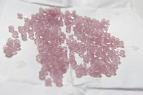 Brick Pink Opal Rose Genuine Czech Bicone (4mm) 36/72/144/432/720 Pieces (71010) rare findings, embroidery materials, vintage beads