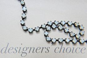 16ss Rhinestone Chain Swarovski White Opal Black base 4mm 1/2/5/15 Meters Wedding Bridal Supplies|Jewelry Making|Decoration, Vintage supply