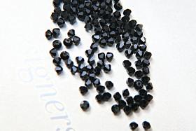 3mm Jet Black Swarovski Bicone Beads 36/72/144/432/720 Pieces (280) Jewelry findings, embroidery materials, jewelry making, craft supplies