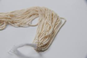 11/0 Czech Seed Bead Light Eggshell Opaque Ceylon 1/5/25 Full hanks Preciosa Ornella loose beads, mix beads, embroidery materials, craft