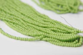 11/0 Czech Seed Bead Avocado Opaque 1/5/25 Full hanks Preciosa Ornella loose beads, mix beads, embroidery materials, craft supplies, RARE