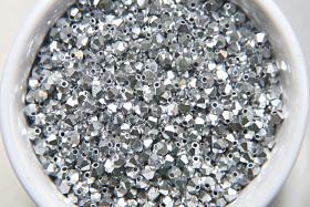 3mm Swarovski Crystal Metallic Crystal Comet Argent Light 2X FC Bicone beads 36/72/144/432/720 Pieces jewelry making, embroidery materials