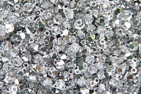 6mm Crystal Comet Argent Light Bicone beads Cuts 12/36/72/144/288 Pieces (234) Rare findings, jewelry making, craft supplies, embellishment