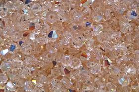 4mm Swarovski Silk AB Bicones rainbow beads 36/72/144/432/720 Pieces rainbow beads, jewelry making, couture embellishments, embroidery