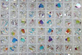 Swarovski 5603 6mm Graphic Cube Crystal Aurore Boreale 12/36/72/144/288 Pieces PREMIUM MATERIALS, vintage findings, wedding jewlery making
