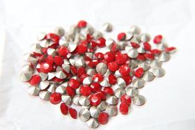 Swarovski 34ss Chaton Round Dark Coral Red (396) 6/12/24/100/300 Pieces Vinatge Swarovski, Jewelry making, premium materials, embellishments