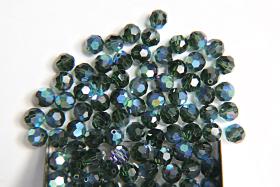 6mm Swarovski Elements Article 5000 Green Tourmaline AB Faceted Round Beads 6/12/36/172/44/288/720 Pieces