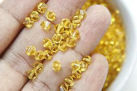 5mm Light Topaz Swarovski Bicones 20/72/144/432/1000 Pieces jewelry making beads