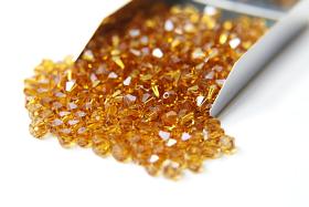 4/5mm Topaz Swarovski Bicone 12/36/72/144/432/720 Pieces (203) jewelry making beads, rare findings, embroidery materials, earrings beads