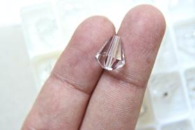 11x10MM Crystal Preciosa Bell Beads Vintage 6/24/72 Pieces Article 451 56 301 fancy beads, jewelry making beads, premium wedding decorations