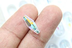 6x15 mm Crystal AB Preciosa elongated bicone beads 2 side holes Vintage 2/6/24/72 Pieces Article 451 53 384 fancy beads, PREMIUM MATERIALS
