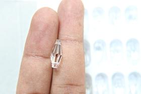6x15 mm Crystal Preciosa elongated bicone beads 2 side holes Vintage 2/6/24/72 Pieces Article 451 53 384 fancy beads