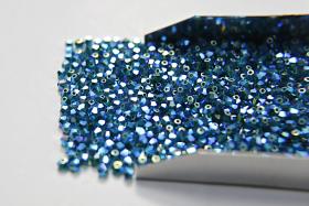 Swarovski (3/4mm) Emerald AB 2X FC Bicones 36/72/144/432/720 Pieces Jewelry making rainbow beads, embroidery materials, couture