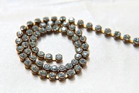 12 SS Swarovski Bezel Cup Chain 27000 in Light Azore 3mm Made in Austria 0.5/1/2/5 Meters Wedding Bridal Supplies|Jewelry Making|Decoration