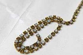 12 SS Vintage Rhinestone Chain Swarovski Olivine & Sand Opal 3mm 0.5/1/2/5 Meters Wedding Bridal Supplies|Jewelry Making|Decoration, vintage