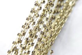 12 SS Vintage Fancy Rhinestone Chain Swarovski in Smoky Quartz (225) 3mm 0.5/1/2/5 Meters
