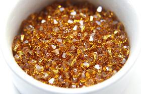 3mm Topaz Swarovski Bicone 36/72/144/432/720 Pieces (203) Jewelry findings, embroidery materials, jewelry making, rare beads, craft supply