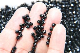 4mm Swarovski JET Beads 5025 Faceted Oval Bead 6/12/36/72/144/288/720/1440 Pieces Jewelry making beads