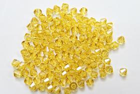 6MM Citrine Swarovski Bicone Beads 12/36/72/144/288 Pieces (249) embroidery materials, jewelry making, rare beads, wedding decorations, rare