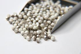 5mm Swarovski Elements Article 5000 Chalk White SATIN Faceted Round Beads 6/12/36/172/44/288/720 Pieces