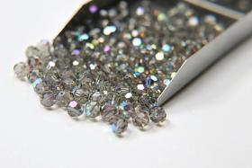 6mm Swarovski Elements Article 5000 Black Diamond Aurore Boreale Faceted Round Beads 6/12/36/172/44/288/720 Pieces