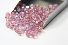 6mm Swarovski Elements Article 5000 Light Amethyst Aurore Boreale Faceted Round Beads 6/12/36/172/44/288/720 Pieces